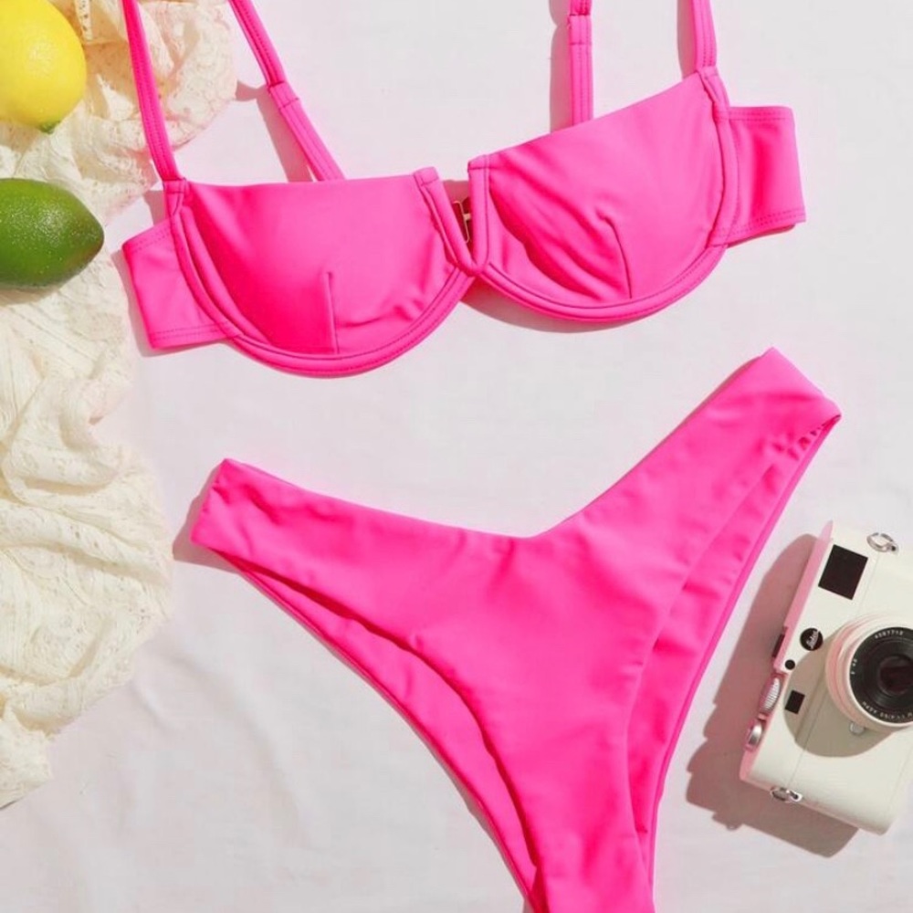 Pink swimsuit for women
